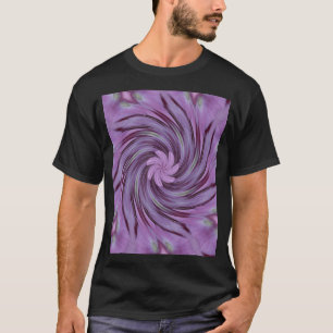 T-shirt Motif Floral Abstrait Pink Hydrangea