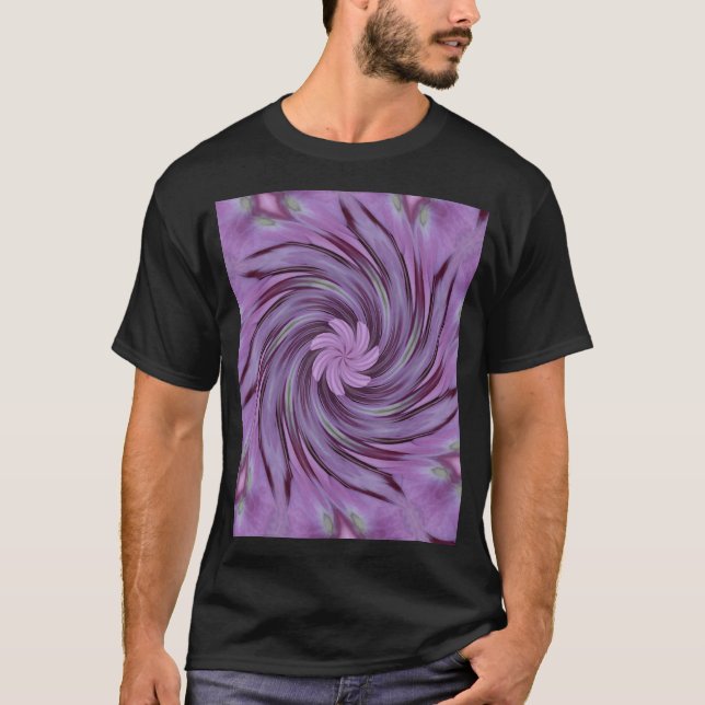 T-shirt Motif Floral Abstrait Pink Hydrangea (Devant)