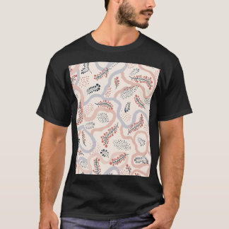 T-shirt Motif floral artistique, décoration d'automne orne