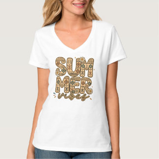 T-shirt Motif floral Boho Amazigh Vibrations d'été