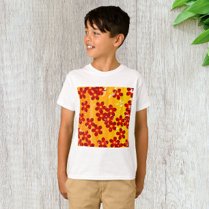T-shirt Motif floral groovy rétro des années 70