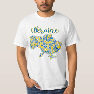 T-shirt Motif folklorique et typographie ukrainienne T-shi