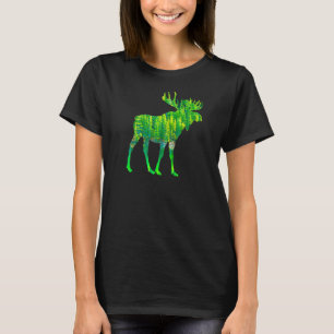 T-shirt Motif Forêt sauvage Motif Reindeer Animal Motif De