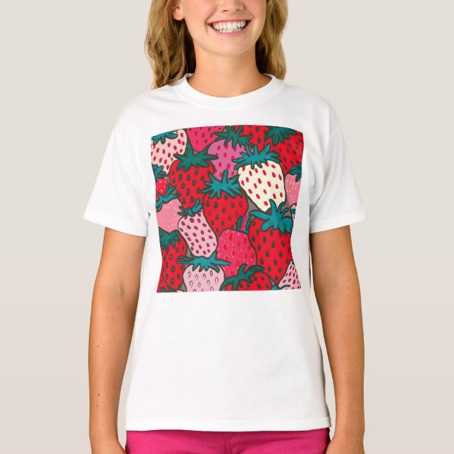 T-shirt Motif Fraise (Devant)
