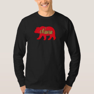 T-shirt Motif fraise de famille appariée ours Nana femme