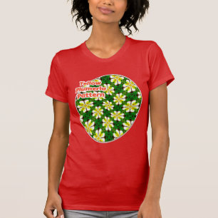 T-shirt Motif frangipanier jaune