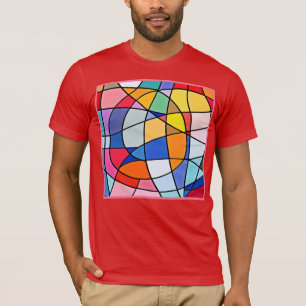 T-shirt Motif géométrique coloré