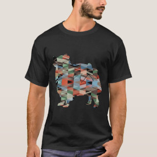 T-shirt Motif géométrique de race de chien de Poméranie