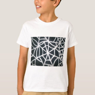 T-shirt Motif géométrique Gras noir et blanc Spider Web