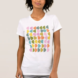 T-shirt Motif géométrique moderne dans les couleurs printe