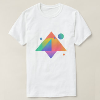 T-shirt Motif géométrique moderne en forme de néon