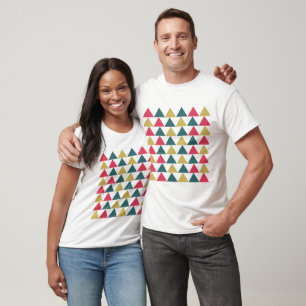 T-shirt Motif géométrique triangulaire coloré