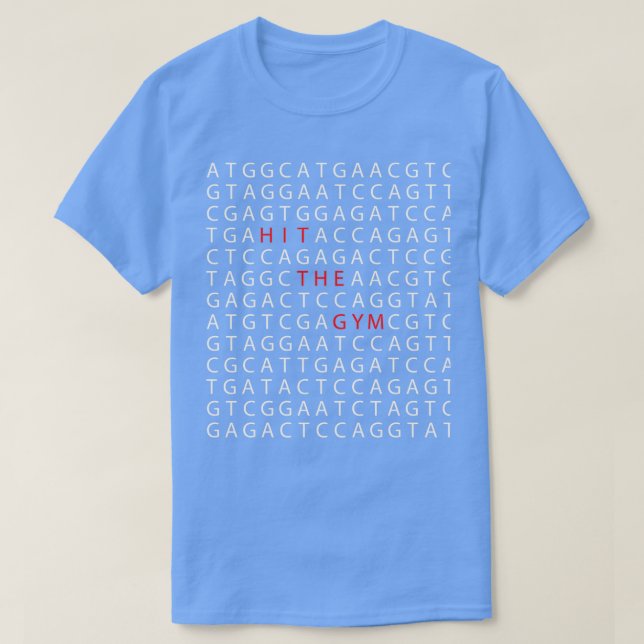 T-shirt Motif GYM ADN intelligent (Design devant)