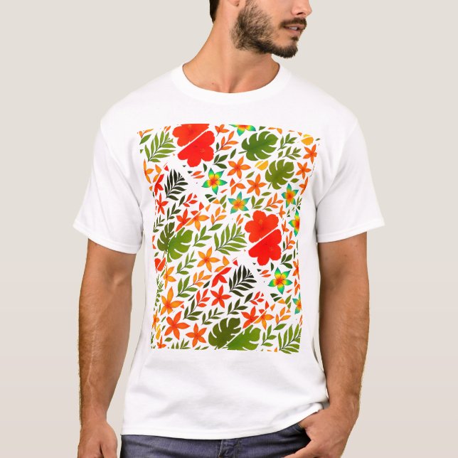 T-shirt Motif hawaïen (Devant)
