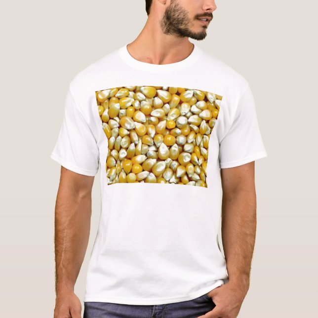 T-shirt Motif jaune de noyaux de maïs éclaté (Devant)