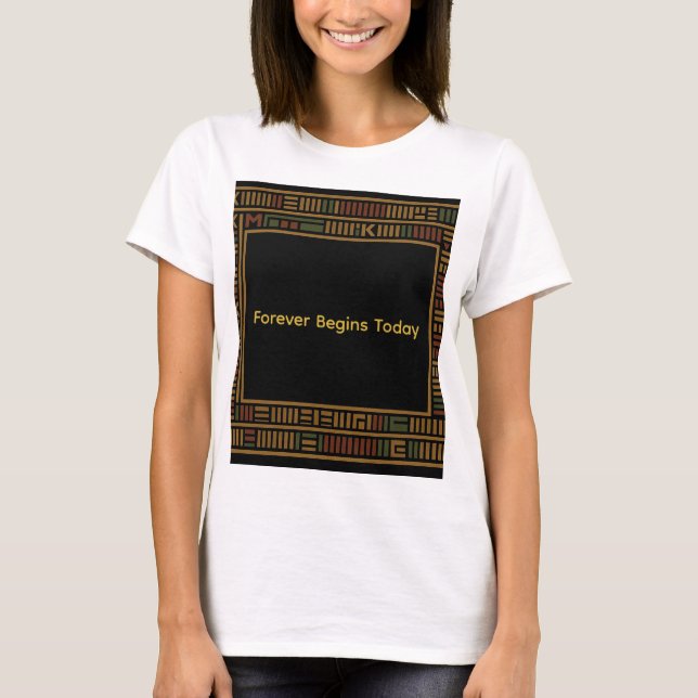 T-shirt Motif Kente or africain (Devant)