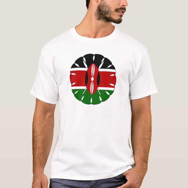T-shirt Motif kenyan rond : un symbole national (Devant)