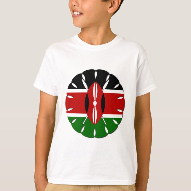 T-shirt Motif kenyan rond : un symbole national (Devant)