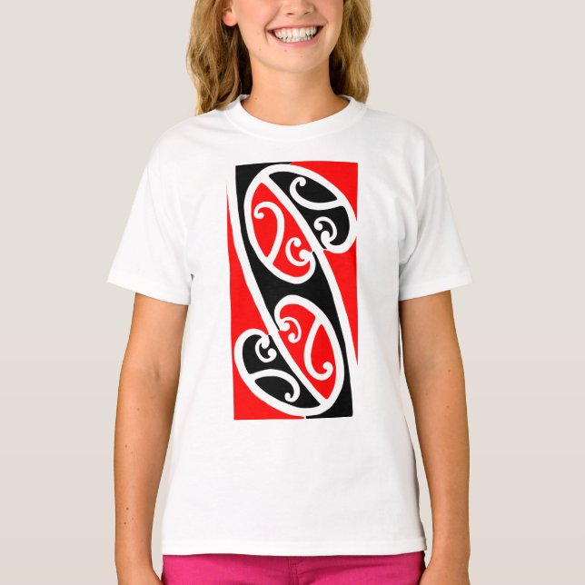 T-shirt Motif maori 2 de Kowhaiwhai (Devant)