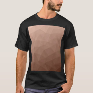T-shirt Motif moderne Mocha Brown géométrique maillage