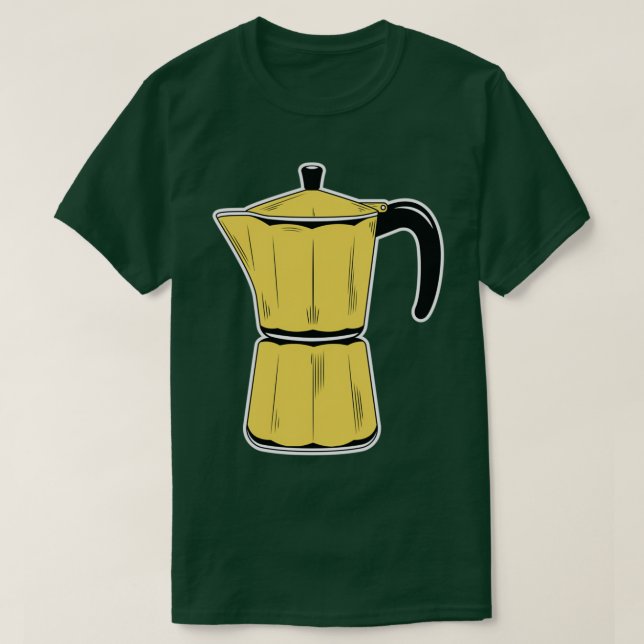 T-shirt Motif Moka Pot vintage T (Design devant)