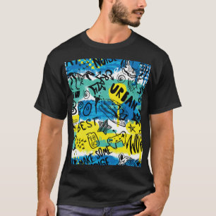 T-shirt Motif Monster Hand Drawn Kids