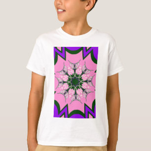 T-shirt Motif Motif Monogramme noir et rose joli