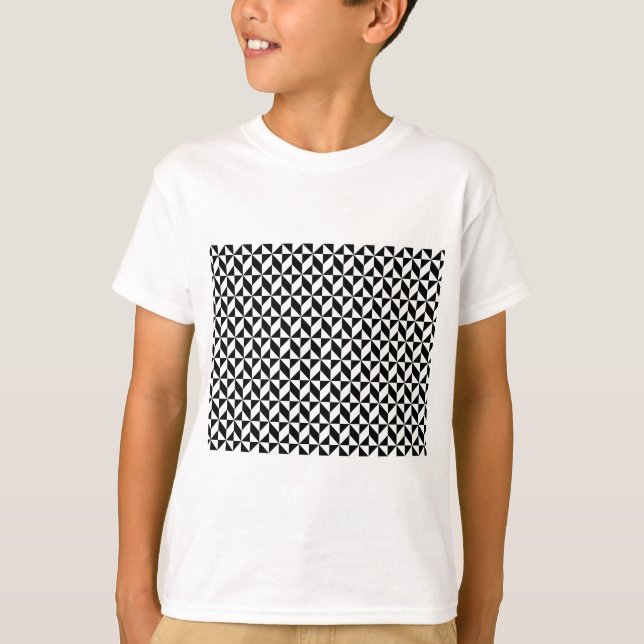T-shirt Motif noir et blanc (Devant)