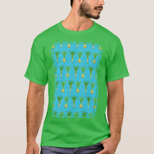 T-shirt Motif oignon et poireau