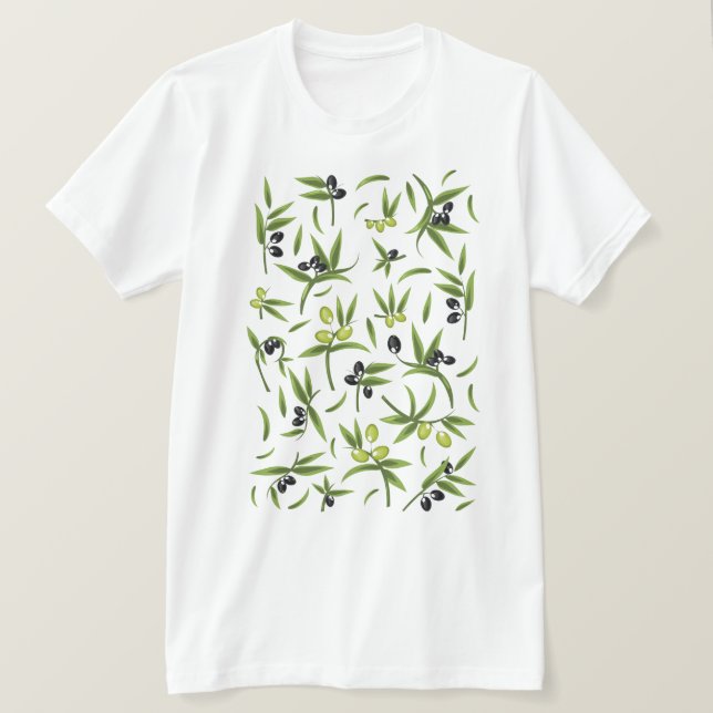 T-shirt Motif Olive Vintage (Design devant)