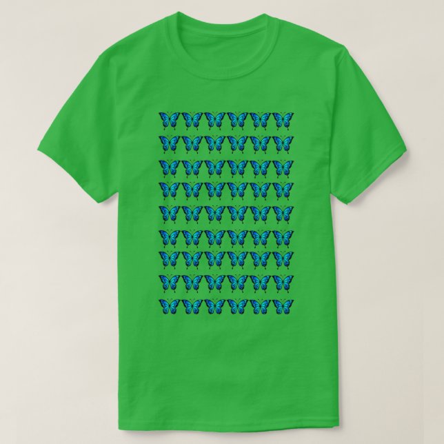 T-shirt Motif papillon bleu 29 (Design devant)