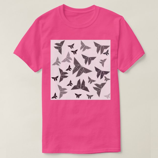 T-shirt Motif papillon Origami Kamikaze (Design devant)