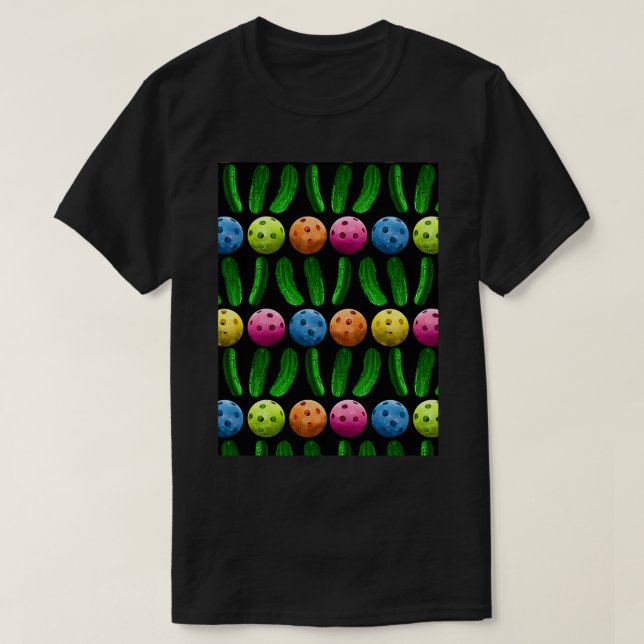 T-shirt Motif Pickleball Pickleball Multicolor (Design devant)