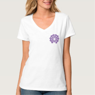 T-shirt Motif pourpre pour jolie femme