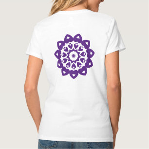T-shirt Motif pourpre pour jolie femme