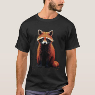 T-shirt Motif Raton Laveur Amateur D'animaux Art Forestier