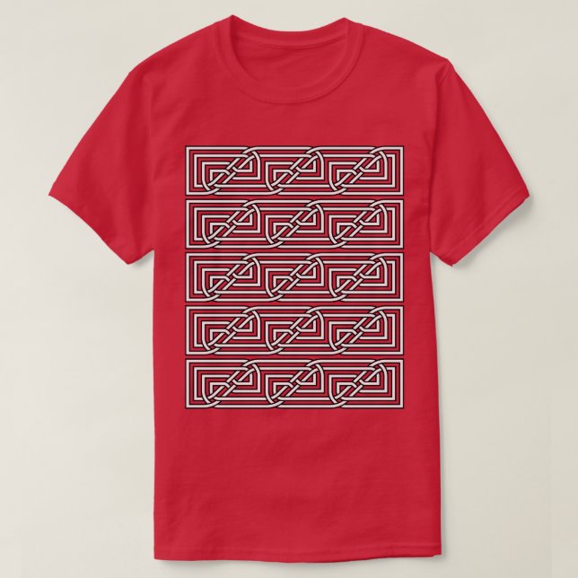 T-shirt Motif rectangulaire céleste entrelacé 1 (Design devant)