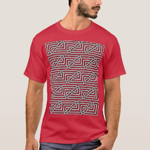 T-shirt Motif rectangulaire céleste entrelacé 1