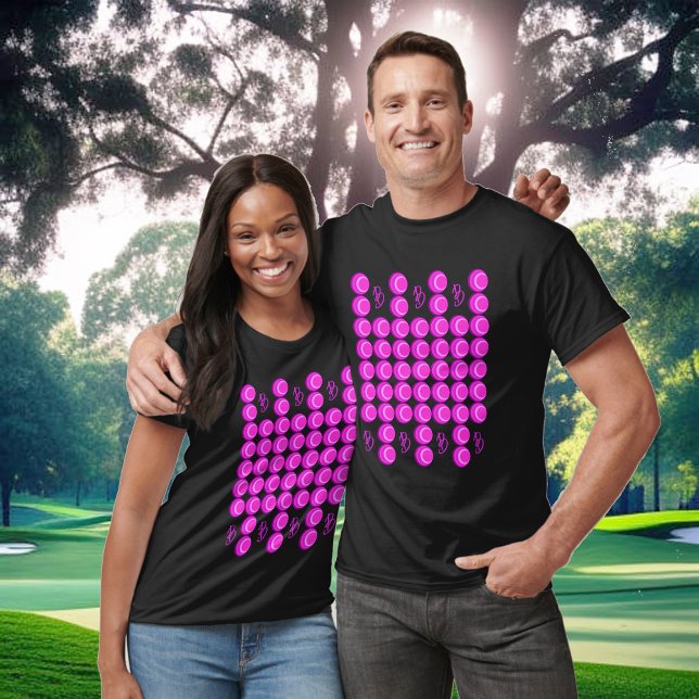 T-shirt Motif rétro rose dans le style tendance avec monog (Créateur téléchargé)