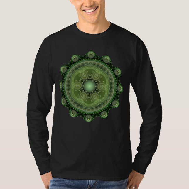 T-shirt Motif rond orné fractal (Devant)