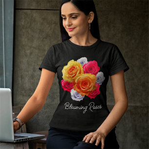 T-shirt Motif Rose en fleurs