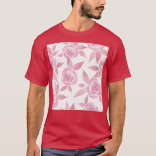 T-shirt Motif Rose rose victorien