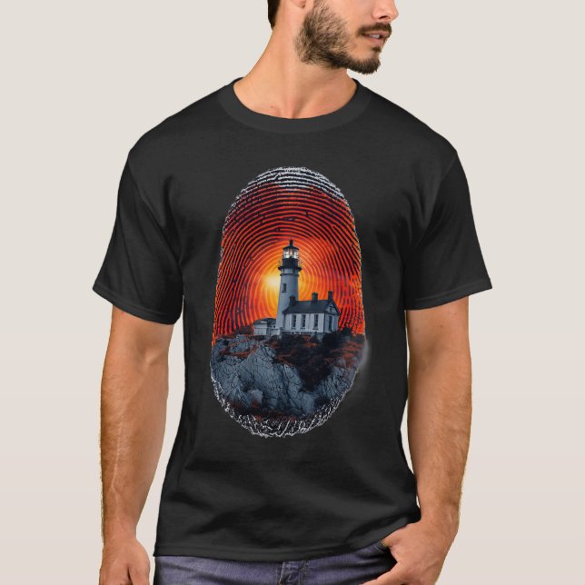T-shirt Motif Surreal Lighthouse (Devant)
