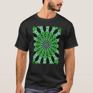 T-shirt Motif symétrique multicolore étonnant Botanica