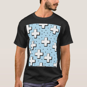 T-shirt Motif tiré à la main avec panneaux Plus.