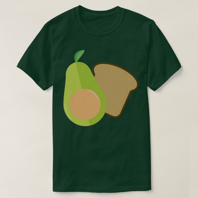T-shirt Motif toast Avocado (Design devant)