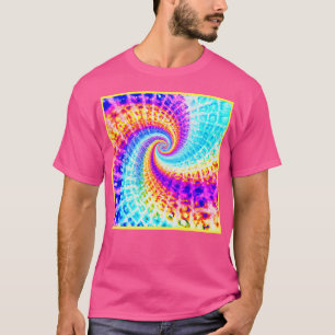 T-shirt Motif tourbillon arc-en-ciel