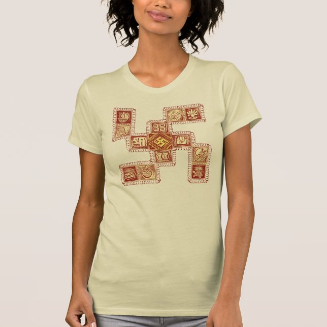 T-shirt Motif traditionnel de svastika (Devant)