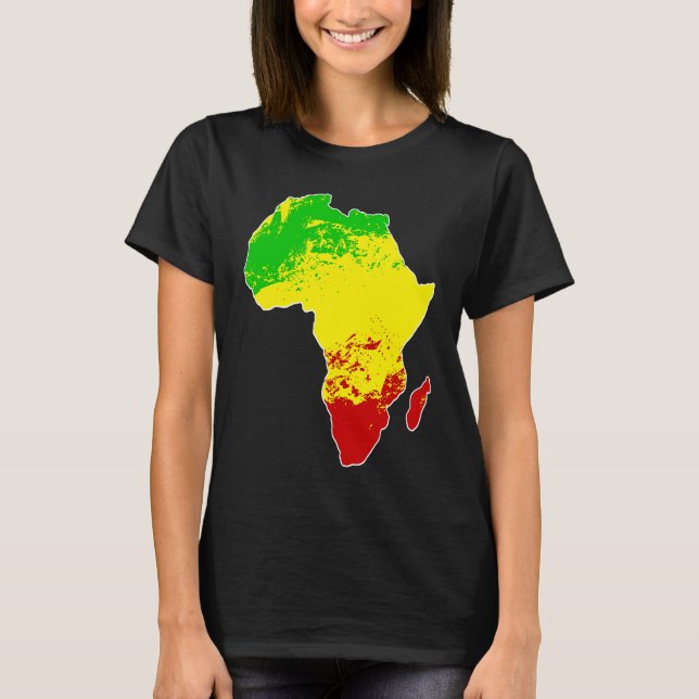 T-shirt Motif traditionnel Rastafarien africain (Devant)