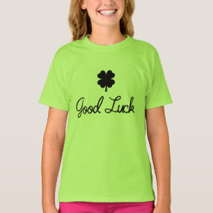 T-Shirt motif trèfle chanceux pour enfants